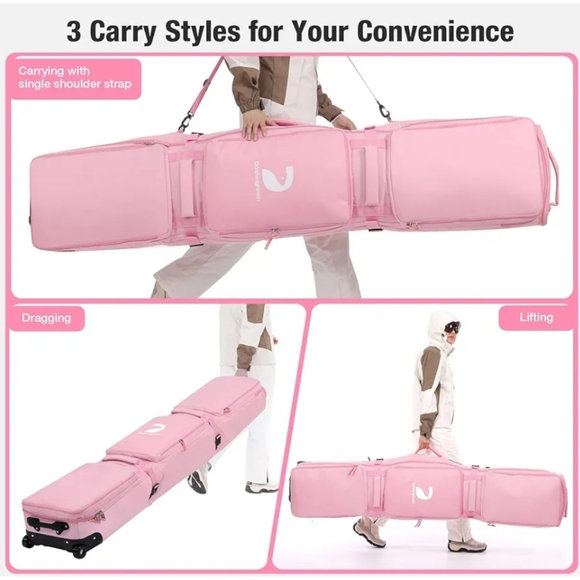 DASHINGNOAH Double Rolling Ski Bag BRAND NEW - Picture 3 of 7